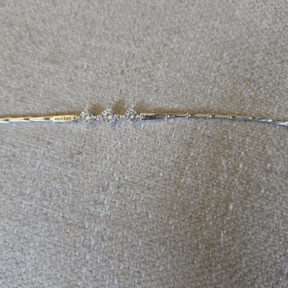 Gold and Silver Mother Daughter Bracelet